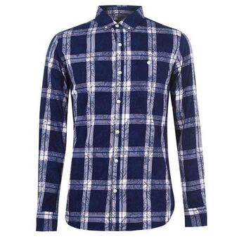 Sports Direct Kangol check long sleeve shirt mens offer