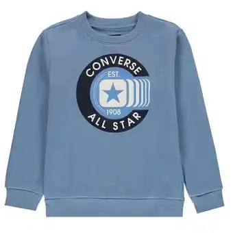 Sports Direct Converse class crew neck sweatshirt junior boys offer