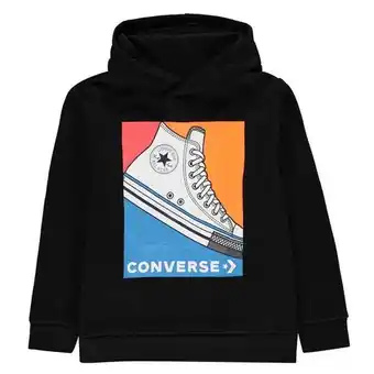 Sports Direct Converse sneaker over the head hoodie junior boys offer