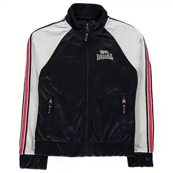 Sports Direct Lonsdale track funnel zip top junior girls offer