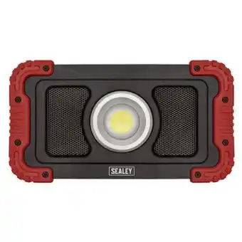 Euro Car Parts Sealey rechargeable wireless speaker work light 20w cob led + power bank offer