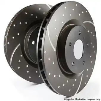 Euro Car Parts Ebc gd dimpled/grooved brake discs (pair) vauxhall offer