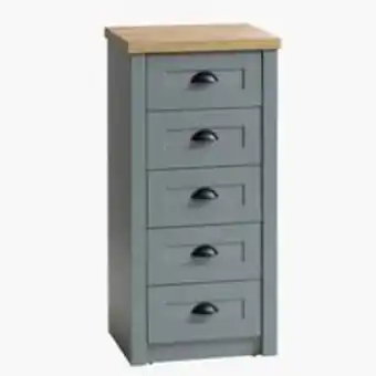 JYSK 5 drawer chest markskel greysave 26% offer