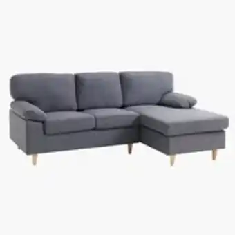 JYSK Sofa gedved 3-seater chaise longue grey offer