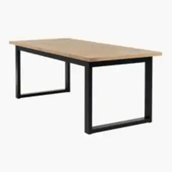 JYSK Dining table agerskov 90x200 oak/blacksave 22% offer