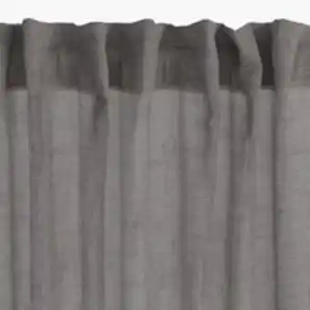 JYSK Curtain unnen 1x140x300 linen-look greysave 43% offer