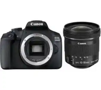 Currys PC World Canon eos 2000d dslr camera & ef-s 10-18 mm f/4.5-5.6 lens bundle offer