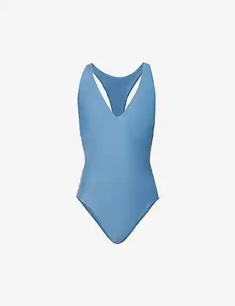 Selfridges Sweaty betty carve v-neck stretch-regenerated nylon swimsuit offer