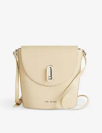 Selfridges Ted baker lattifa twist-lock bovine leather cross-body bag offer