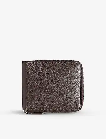 Selfridges Ted baker stephen zip-around leather bifold wallet offer