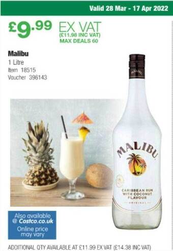 Costco Malibu offer