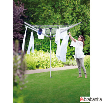 Costco Brabantia Lift-O-Matic 60m Rotary Airer with Ground Spike + Cover offer