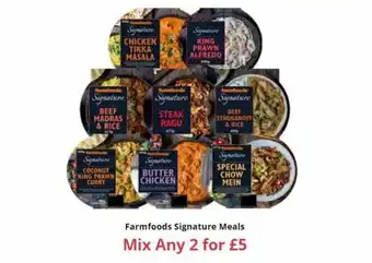 Farmfoods Farmfoods Signature Meals offer