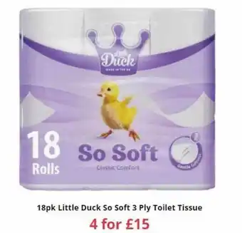 Farmfoods Little Duck So Soft 3 Ply Toilet Tissue offer