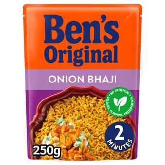 Asda Ben's Original Rice Onion Bhaji Microwave Rice offer