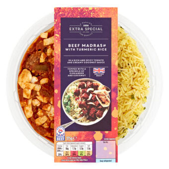 Asda ASDA Extra Special Beef Madras with Turmeric Rice offer