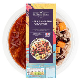 Asda ASDA Extra Special British Jerk Chicken with Coconut Rice & Beans offer