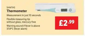 Lidl Sanitas Thermometer offer