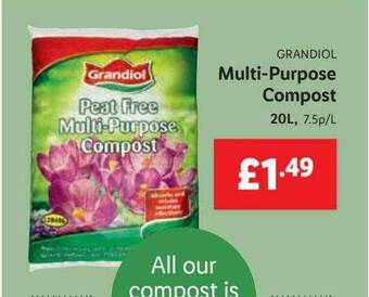 Lidl Grandiol Multi-purpose Compost offer