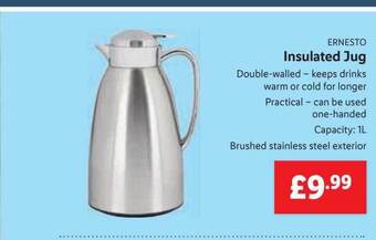 Lidl Ernesto Insulated Jug offer