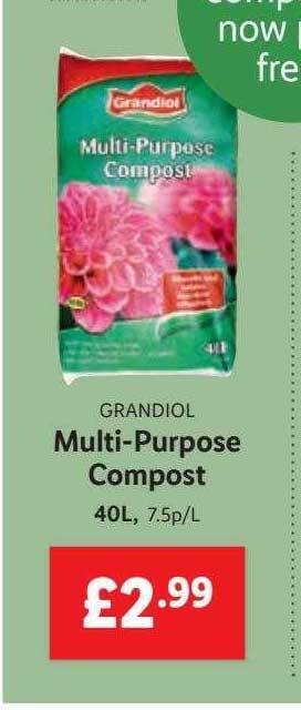 Lidl Grandiol Multi-purpose Compost offer