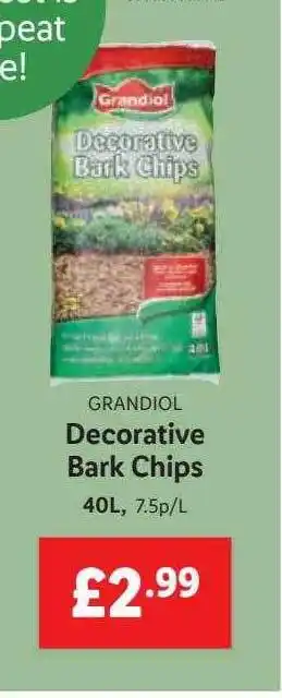 Lidl Grandiol Decorative Bark Chips offer