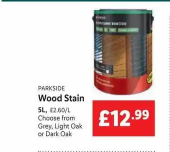 Lidl Parkside Wood Stain offer