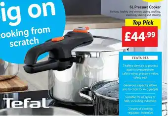 Lidl Tefal 6l Pressure Cooker offer