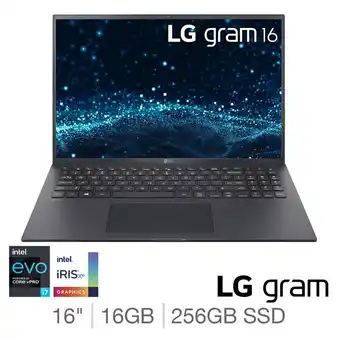 Costco LG Gram, Intel Core i7, 16GB RAM, 256GB SSD, 16 Inch Ultra-Lightweight Laptop, 16Z90P-K.AA82A1 offer