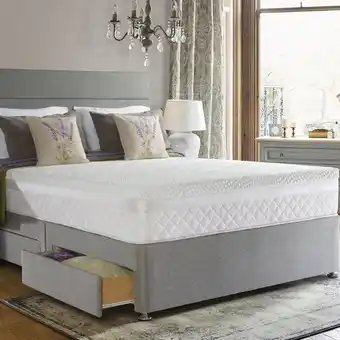 Costco Sealy 1400 Pocket Hybrid Geltex Mattress & Divan in Pebble in 4 Sizes offer
