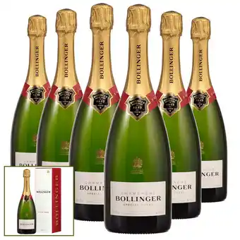 Costco Bollinger Special Cuvée NV Champagne, 6 x 75cl with Gift Boxes offer