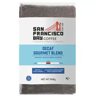 Costco San Francisco Bay Decaf Gourmet Blend Coffee in 2 Varieties, 908g offer