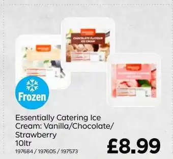 Bestway Essentially Catering Ice Cream: Vanilla Chocolate Strawberry Frozen offer