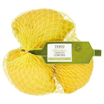 Tesco Tesco Organic Unwaxed Lemons Minimum 3 Pack offer