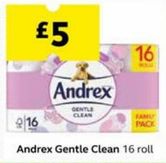 SuperValu Andrex Gentle Clean 16 roll offer