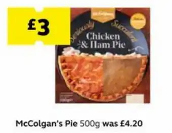 SuperValu McColgan's Pie 500g offer