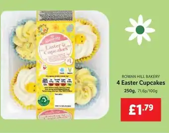 Lidl Rowan Hill Bakery 4 Easter Cupcakes 250g offer