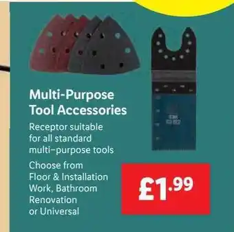 Lidl Multi-purpose Tool Accessories offer