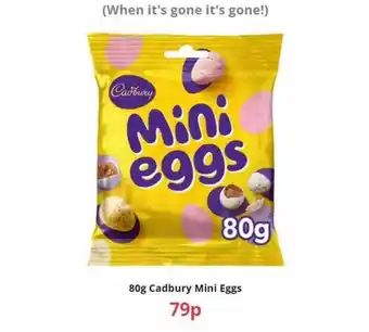 Farmfoods 80g Cadbury Mini Eggs offer