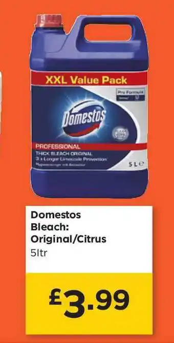 Bestway Domestos Bleach: Original-citrus offer