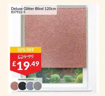 The Range Deluxe Glitter Blind 120cm offer
