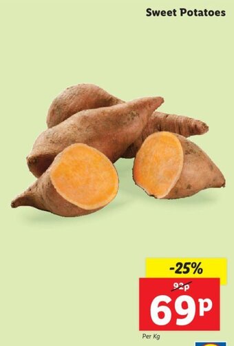 Lidl Sweet Potatoes offer