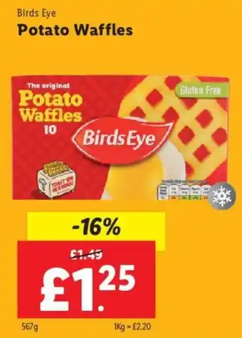 Lidl Potato Waffles offer
