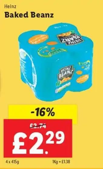 Lidl Heinz Baked Beanz offer