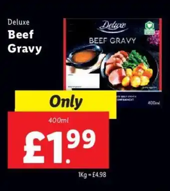 Lidl Deluxe Beef Gravy 400ml offer