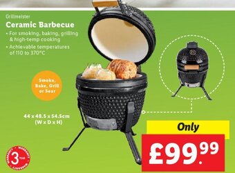 Lidl Ceramic Barbecue offer