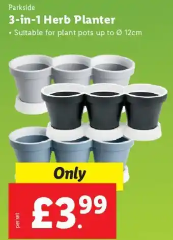 Lidl 3-in-1 Herb Planter offer