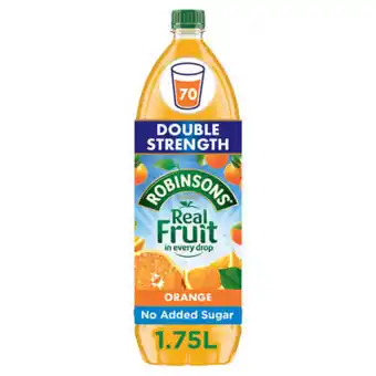 Asda Robinsons Double Concentrate Orange Squash No Added Sugar offer