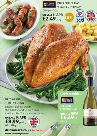 Aldi British Small Turkey Crown offer