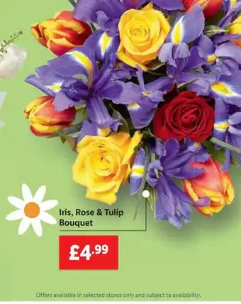 Iris Rose & Tulip Bouquet